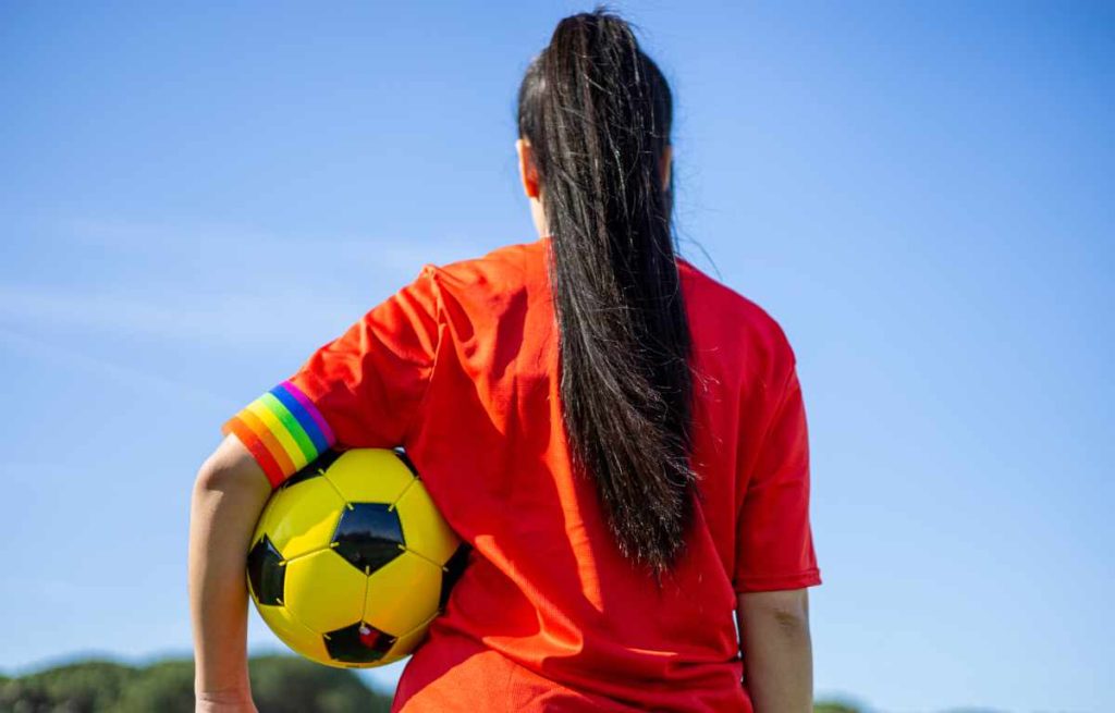 chimpunes de fútbol mujer profesional